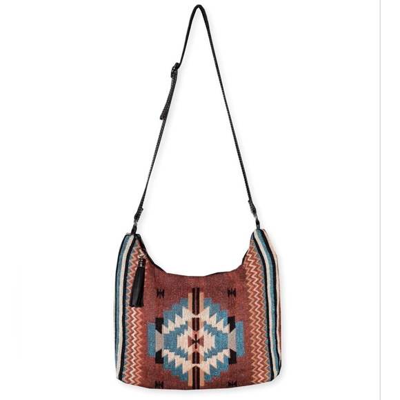 El Paso Saddleblanket Handbags - Gypsy Crossbody Bag - Southwest Style - Ethnic Inspired Design - Soft Cotton